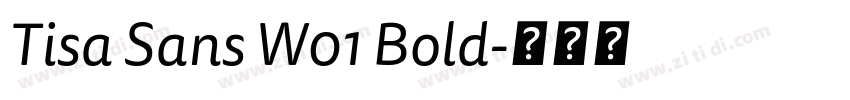Tisa Sans W01 Bold字体转换